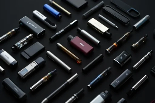 Comparison of a sleek disposable vape and a larger refillable vape kit, representing different vape brands Australia.